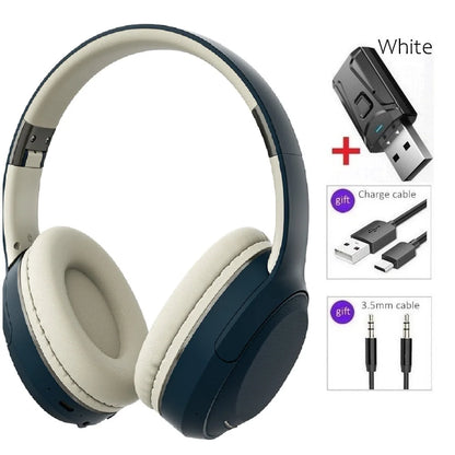 Wireless TV Headphones Bluetooth 5.0 USB Adaptor Stereo Headset Foldable Helmet Earbuds with Mic for Samsung  TV PC Music