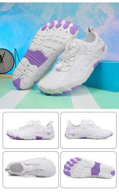 New Barefoot Wading Shoes Men and Women Mesh Quick-Drying Beach Shoes Outdoor Non-Slip Swimming Shoes Unisex Water Sports Shoes