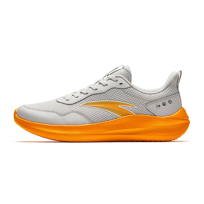 ANTA QINGKONG schokdempende leren hardloopschoenen voor heren voor de winter, slijtvaste hardloopschoenen, lichtgewicht sportschoenen voor woon-werkverkeer