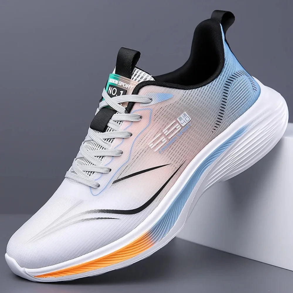 Pantofi de maraton cu placă din carbon pentru bărbați, sneakers casual cu pernă de aer, încălțăminte sport de alergare masculină luxoasă, confortabilă și ușoară