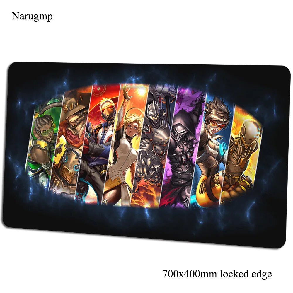 overwatch mouse pad 700x400x3mm gaming mousepad anime Personality office notbook desk mat Boy Gift padmouse games pc gamer mats