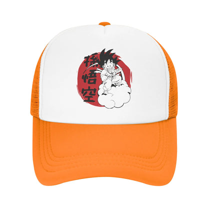 Son Gohan D-Dragon Ball Z „Trucker“ kepurė, unisex lauko kepurės, „Trucker“ darbininkų kepurės, „Trucker“ kepurės, „Snapback“ kepurės, tinklinės beisbolo kepurės