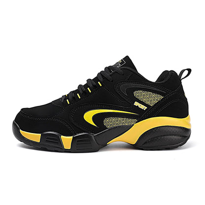 Zapatillas deportivas modernas de talla grande para hombre con bloques de color, cómodas, antideslizantes, con cordones, casuales y resistentes para actividades al aire libre masculinas