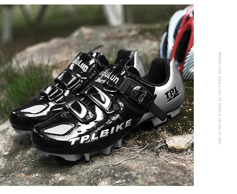 New Men's and Women's Bicycle Shoes,Outdoor Cycling Shoes,Three Functional Soles,Professional Training Shoes