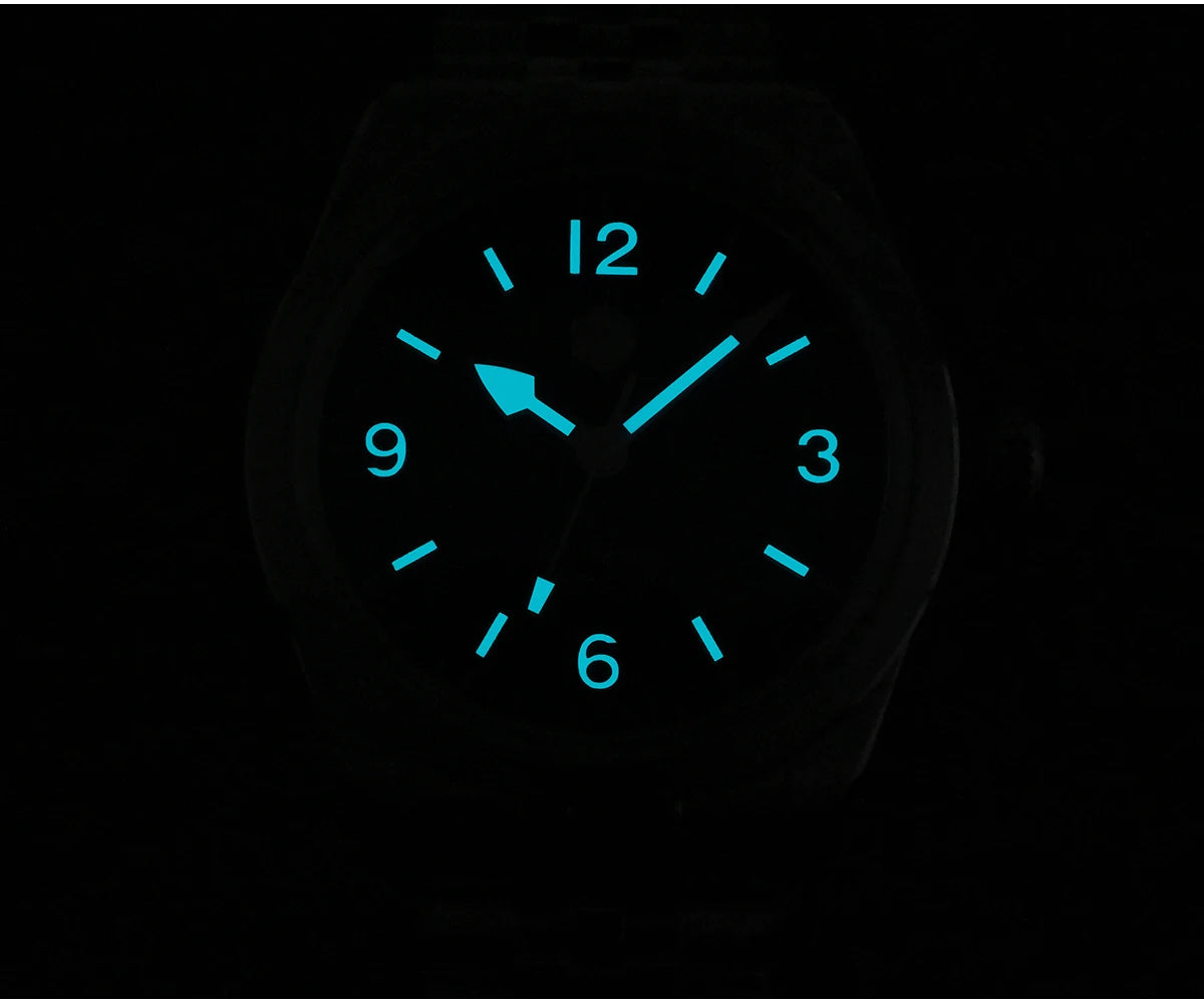 San Martin 38mm Men Sport Watch Fashion Luxury Explore Climbing Automatic Mechanical Sapphire Waterproof 5 Links Bracelet BGW-9