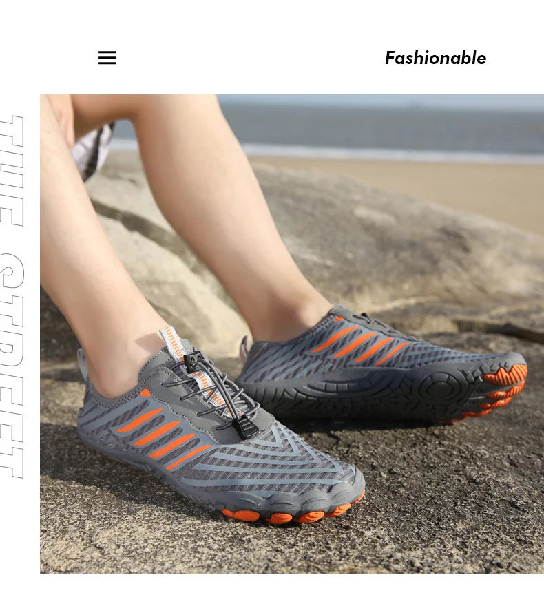 Men Women Water Shoes Aqua Shoes Drainage Beach Sports Swim Sandals Quick Dry Boating Barefoot Diving Fishing Surfing Sneakers