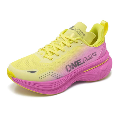 ONEMIX Bumper Max Jogging Running Shoes, Unisex Lightweight Sneakers, Road Wear-Resistant, Fashion Sports Fitness Shoes