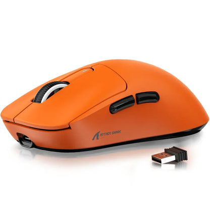 ATTACK SHARK X3 Wireless Gaming Mouse PixArt PAW3395 49g SUPERLIGHT, BT/2.4G Wireless/Wired, 6 Adjustable DPI up to 26000