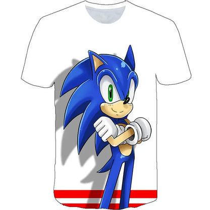3D Character T-shirt for Boys Girls Short Sleeve Summer Casual spuer speed Game  Tee tops men women clothes
