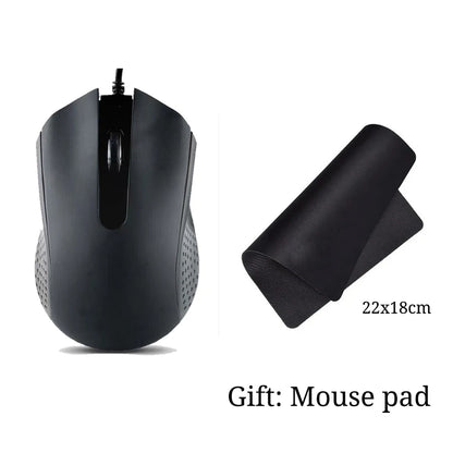 Optical USB Wired Mouse For Laptops PC Computer Portable Business Home Office Gaming Mice