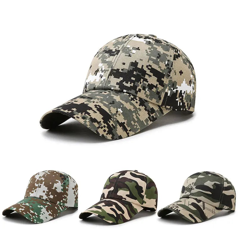 Adjustable Baseball Cap Summer Sunscreen Hat Camouflage Camo Camping Hiking Fishing Caps