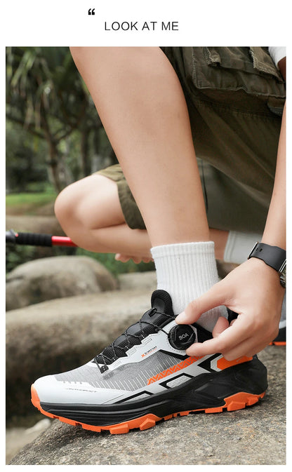 Frühlings- & Sommer-Laufschuhe für Herren – Outdoor-Wanderschuhe, abriebfeste Trailschuhe mit BOA-Verschluss, atmungsaktiver Sport- & Freizeitstil