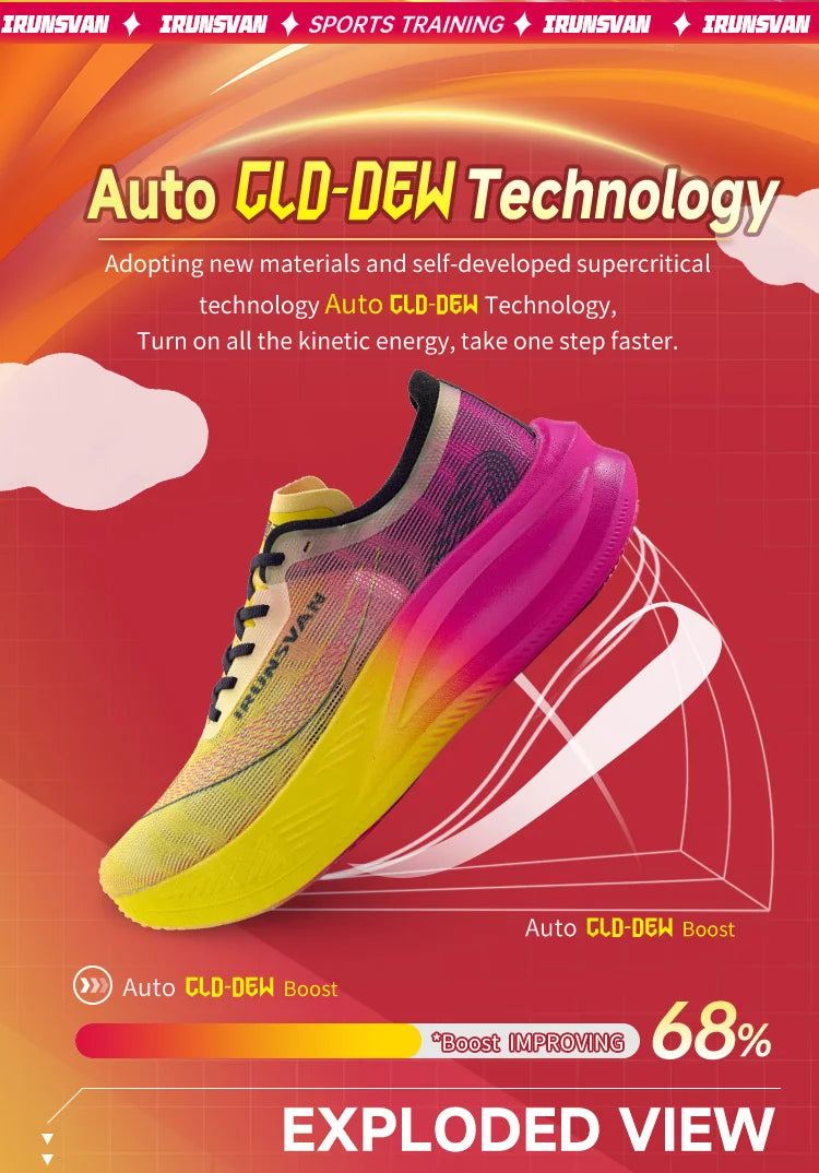 IRUNSVAN  Lightweight Marathon Sneakers Men Running Shoes Breathable Sports Shoes Casual Comfortable Athletic Training Unisex