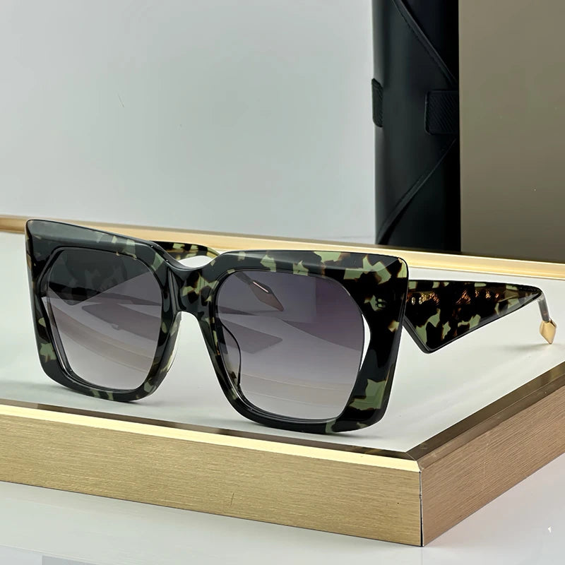 430 Square Acetate High Quality Sunglasses for Men and Women Handmade Men and Women UV400 Outdoor Personlized Trendy Eyeglasses