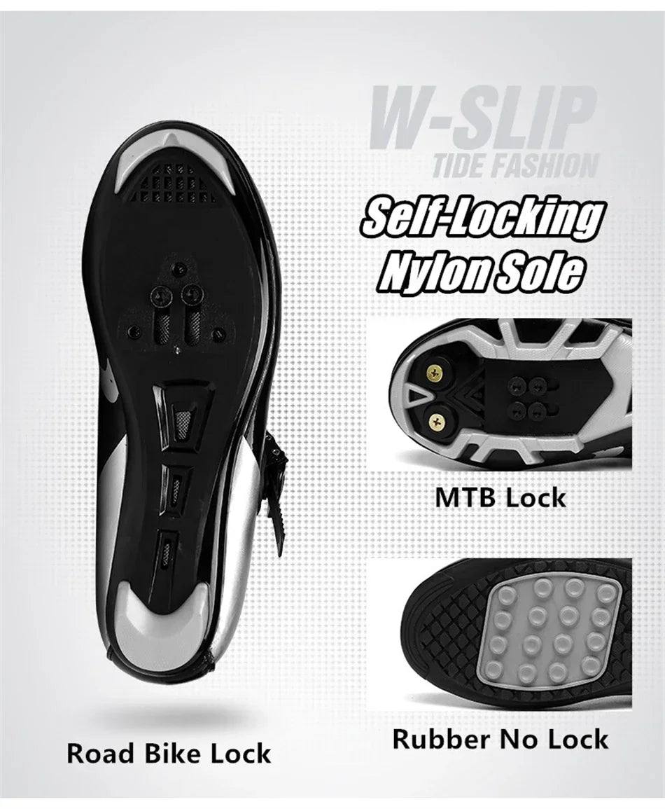 Unisex Cycling Sneakers Road Women Cycling Shoes Nonslip Men Mountain Bike Shoes Racing SPD Outdoor Zapatillas Ciclismo Mtb
