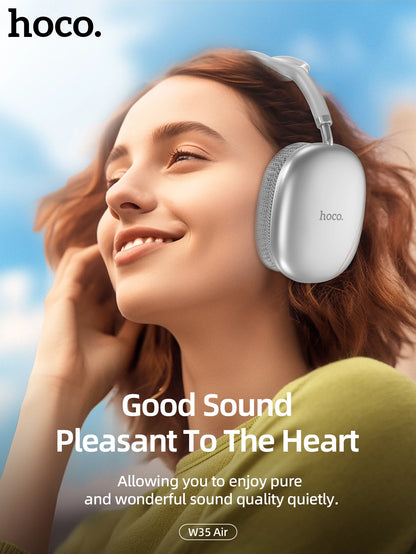 HOCO W35 Air Over-ear Bluetooth Headphones Wireless Sports headset Suport TF card AUX mode Stereo Smart Gaming Student Earphones
