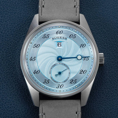 Sugess Mens Watch Automatic ST1721 Movement Aventurine Mechanical Wristwatches Hardlex Glass Fashion Simple Business Clock S451