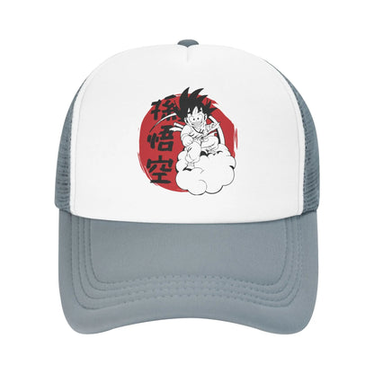 Son Gohan D-Dragon Ball Z „Trucker“ kepurė, unisex lauko kepurės, „Trucker“ darbininkų kepurės, „Trucker“ kepurės, „Snapback“ kepurės, tinklinės beisbolo kepurės