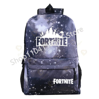 Ultima Knight F-Fortnited Battle Royale Backpack with USB Charging Anime Figures Study Stationery Compartment for Students