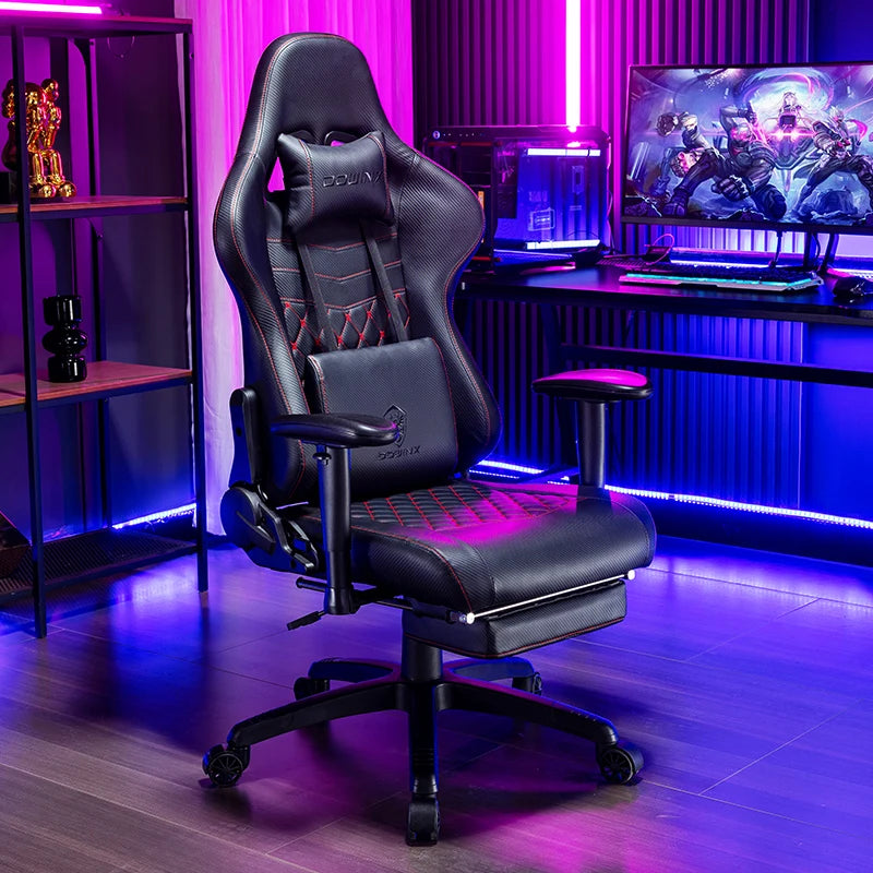 Comfortable Reading Office Chair Reclining Adjustable Swivel Computer Home Study Bedroom Ergonomic Lumbar Support High Back Seat