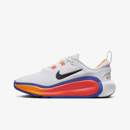 Nike's New Model of Rebounding Cushioning Foam Sole Lightweight Comfortable Training Running Shoes for Women, Infinity Flow, Durable with Strong Support, Minimalist Style Outdoor Sports Running Shoes, Clean White with Eye-Cat