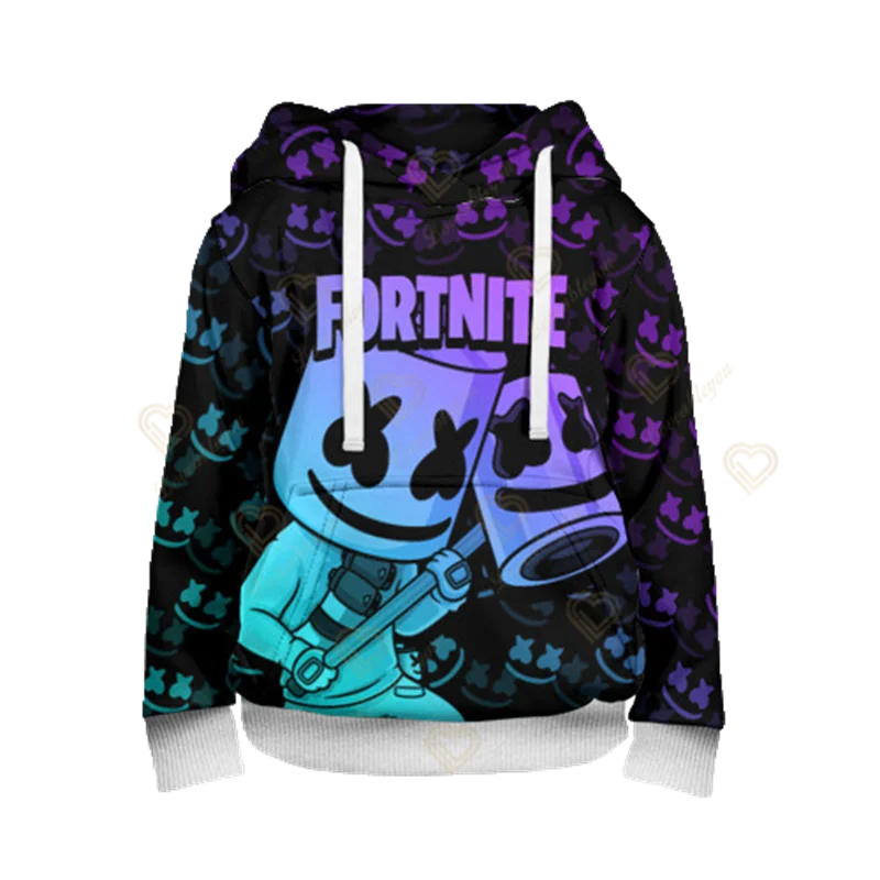 Fortnite Jungen-Cosplay-Hoodie „Cool Heroes“, Cartoon-Sweatshirt, Kinderkleidung für Frühling und Herbst, Baby-Mantel, Kapuzenjacke für Kinder