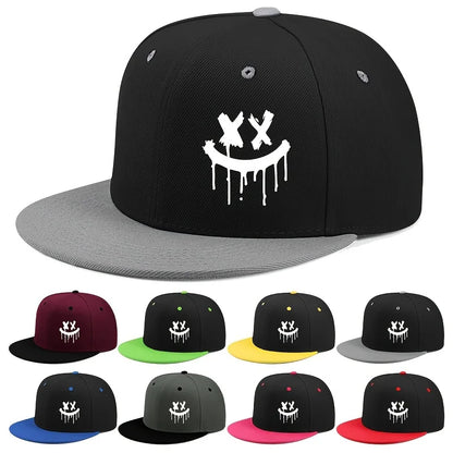 Halloween Themed Outdoor Event Truck Driver Hat Flat Adjustable Brimmed Baseball Caps Unisex Hip-Hop Hats Fashionable Headwear