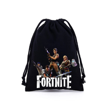Sacche con coulisse Fortnite per bambini e bambine, stampa cartoon anime, grande capacità, borse portaoggetti, tote bag e borsetta, nuovo grazioso regalo di compleanno