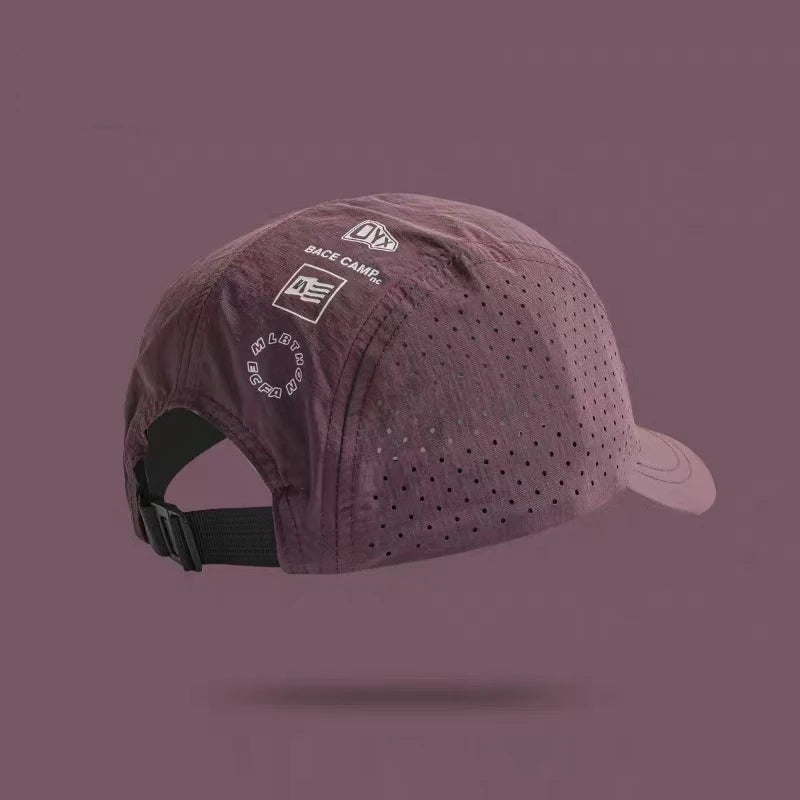 Summer lightweight cool and comfortable double-sided breathable mesh printed letter pattern quick-drying baseball cap
