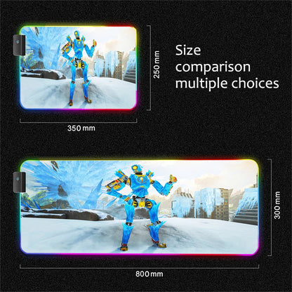 RGB Apex Legends Keyboard Mousepad Computer Gaming Cool Mouse Pad Speed Large Accessories Mouse Mats Office Desk Protector Mat