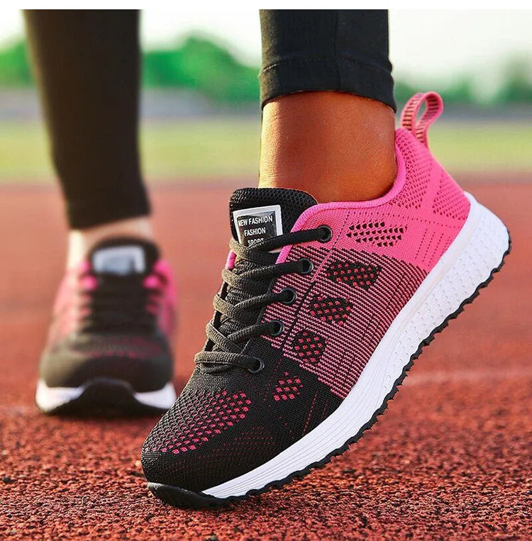 New Arrival Women Flats Footwear Lace-Up Flats Casual Sneakers Women's Soft Zapatos Mujer Plus Size