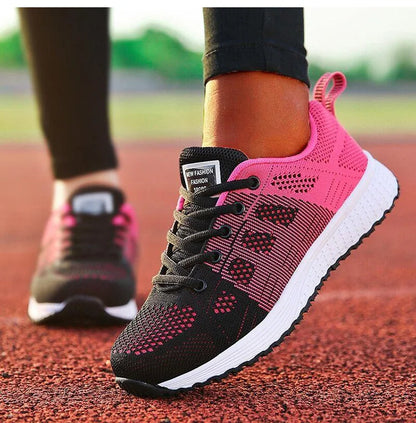 New Arrival Women Flats Footwear Lace-Up Flats Casual Sneakers Women's Soft Zapatos Mujer Plus Size
