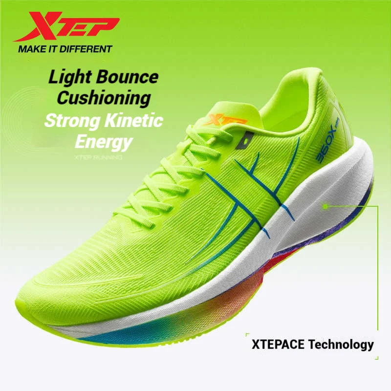 Xtep 360X 2.0 Professional Marathon Running Shoes Men's Racing Carbon Plate Shock Absorbent Sports Training Shoes 975219110035