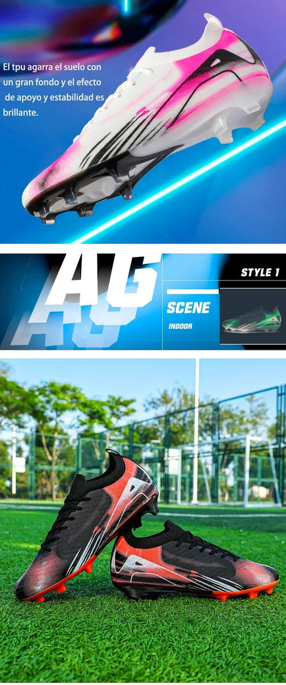 Men's New Non-Slip Soccer Shoes Training FG Top Quality Sneakers Football Boots Cleats Wholesale Drop Shipping Unisex Adult