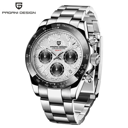Vyriškas laikrodis „PAGANI DESIGN“ – modelis su spalvotais ciferblatais, prabangus kvarcinis rankinis laikrodis, chronografas su mechanizmu