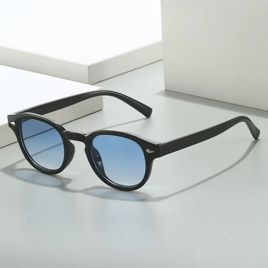 Vintage Simplify Oval Sunglasses Men Rivets Travel Causal Sun Glasses Colorful Choice Couples Holiday Eyewear