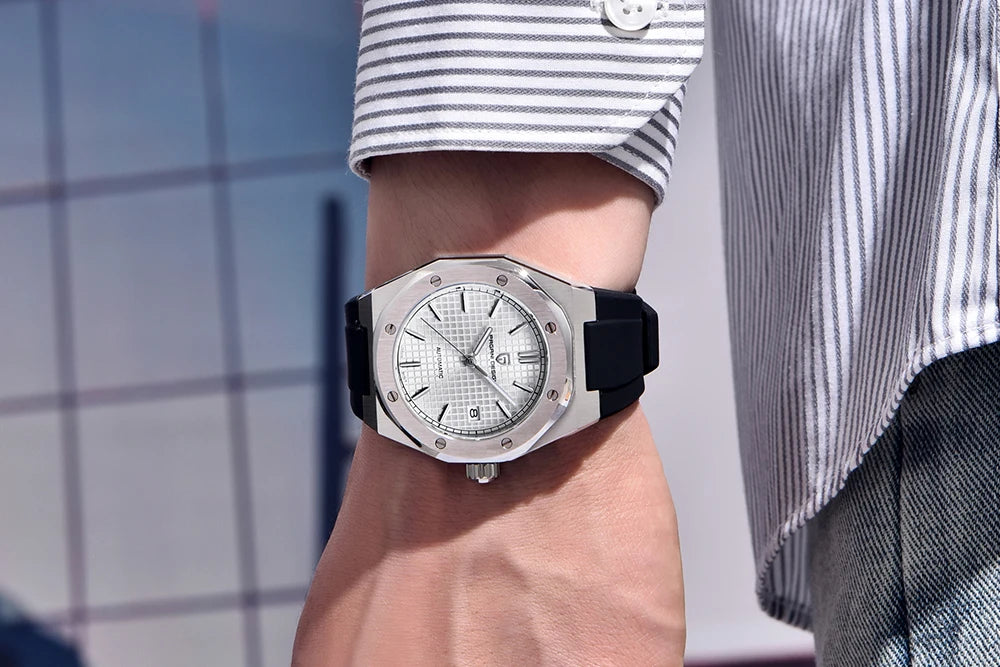 PAGANI DESIGN MIYOTA 8215 Men Automatic Mechanical Watches 40MM Sapphire Stainless Steel Waterproof Luminous Wrist Watch