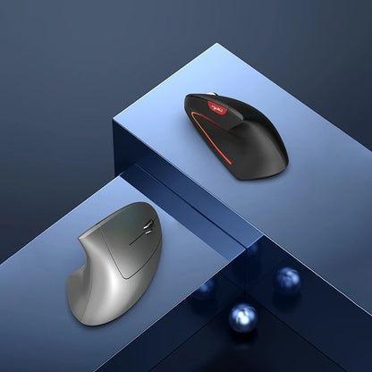 Wireless Mouse Bluetooth Vertical Mouse Dual-Mode Silent Mouse Rechargeable Gaming Mouse For Win Mac OS Laptop Computer Mouse