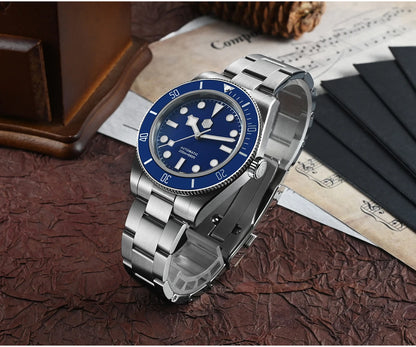 San Martin 40mm Aluminum Bezel NH35 BB58 Automatic Watches For Men Dive Wristwatch 20ATM Sapphire Luminous Reloj SN0008D