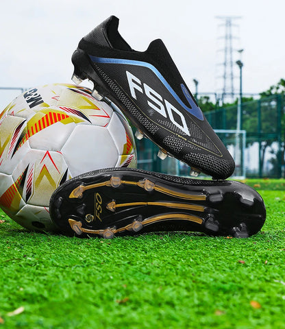 Neue Herren-Fußballschuhe, Futsal- und Outdoor-Sneaker, rutschfeste hochwertige Fußballschuhe mit Stollen für Rasenplätze, Bestseller, High-Top, leicht