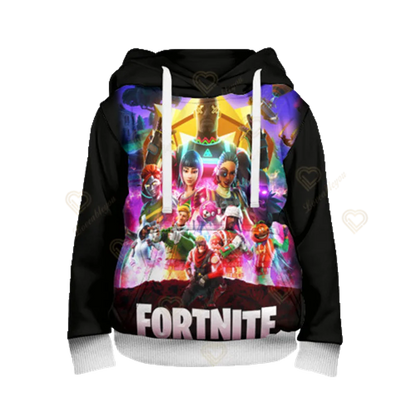 Fortnite Jungen-Cosplay-Hoodie „Cool Heroes“, Cartoon-Sweatshirt, Kinderkleidung für Frühling und Herbst, Baby-Mantel, Kapuzenjacke für Kinder