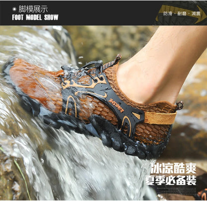 Breathable Outdoor Hiking Shoes Sports Wading Shoes Fishing Men's Shoes Summer Casual Sandals Comfortable and Breathable