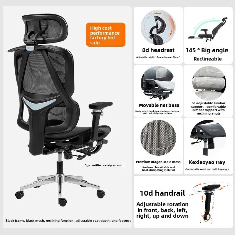 Internet celebrity Ergonomic Chair Office Chair Back Chair Home Computer Chair Gaming Chair sturdy and durable