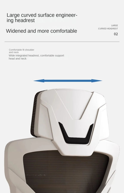 Ergonomic Reclining Seat, Comfortable Office Chair, Household Computer Chair, Student Dormitory, Gaming Chair with Footrest