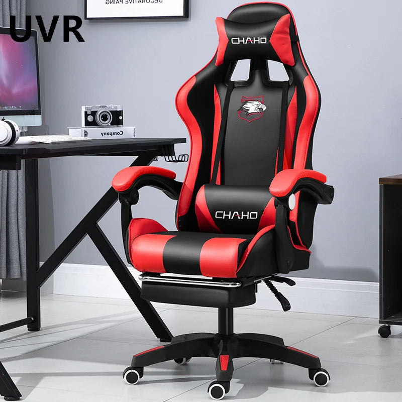 UVR Professional Gaming Computer Chair Home Office Chair Ergonomic Design Armchair with Footrest Competitive Chair Furniture
