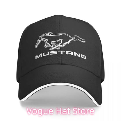 Skeleton Mustang Baseball Caps Casual Sandwich Hats