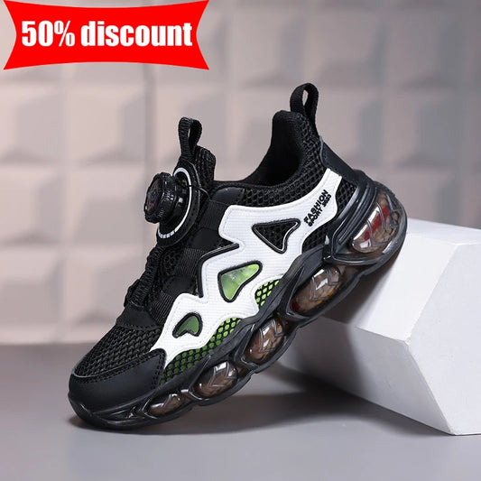 Children Sports Shoes Ultra Light Mesh Breathable School Training Running Shoes Soft Sole Anti Slip Casual Walking Shoes Kids