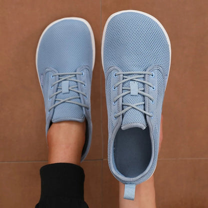 Women's Walking Flat Shoes Soft Mesh Suitable for Travel Wide Palms Lightweight Support Fitness and Leisure Sports Shoes for Men