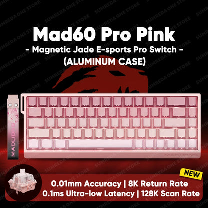 Madlions mad60he Mad60 Mad68 HE Mechanical Keyboard Magnetic Switch Mad60he Wired Game Keyboard Rapid Trigger Rgb Keyboard