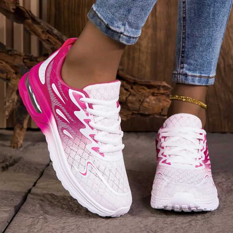 YRZL Women Sneakers Shoes Breathable Lightweight Running Shoes Non Slip Wear Resistant Comfortable Women's  Walking Shoes